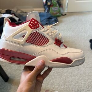 Alternate 89s Jordan 4s red and white